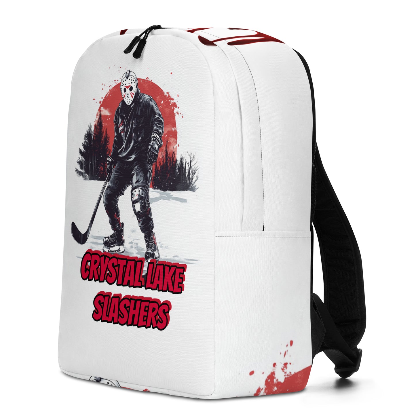 Custom Friday the 13th Movie Backpack | Jason Voorhees Backpack (white & black)