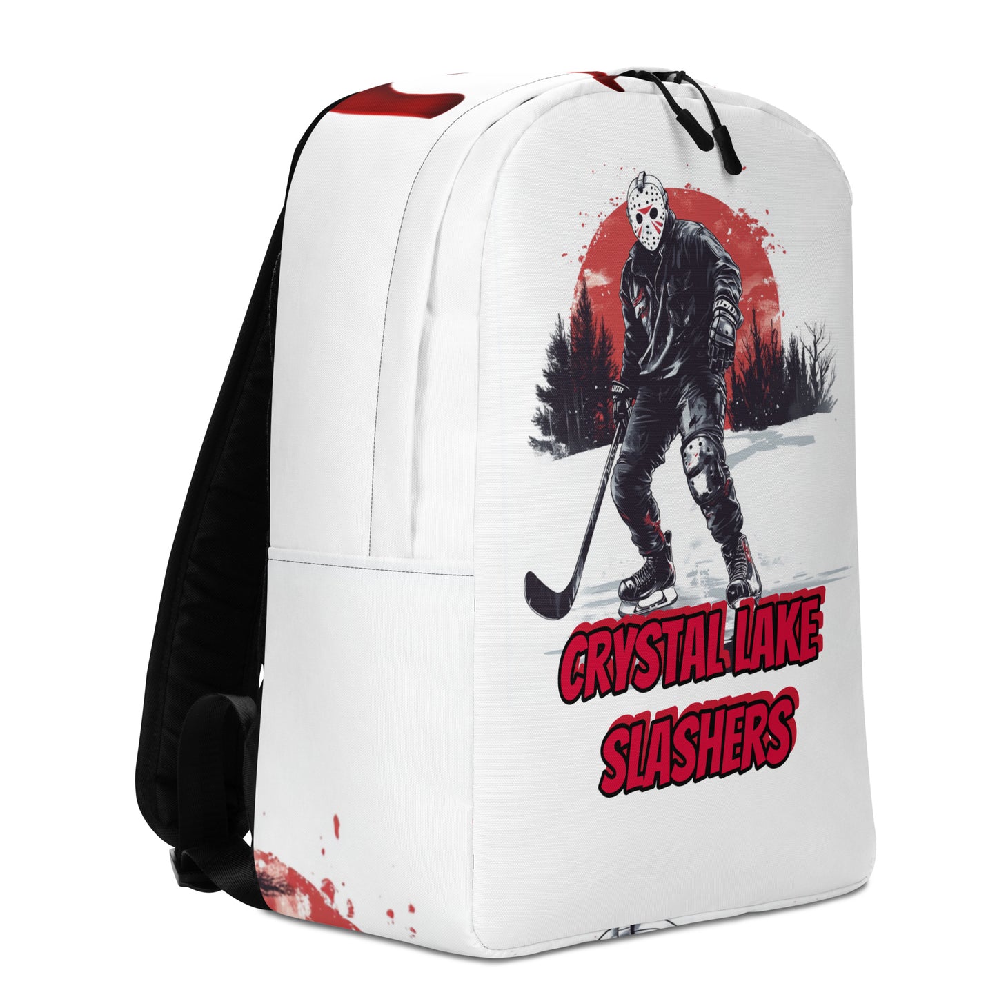 Custom Friday the 13th Movie Backpack | Jason Voorhees Backpack (white & black)