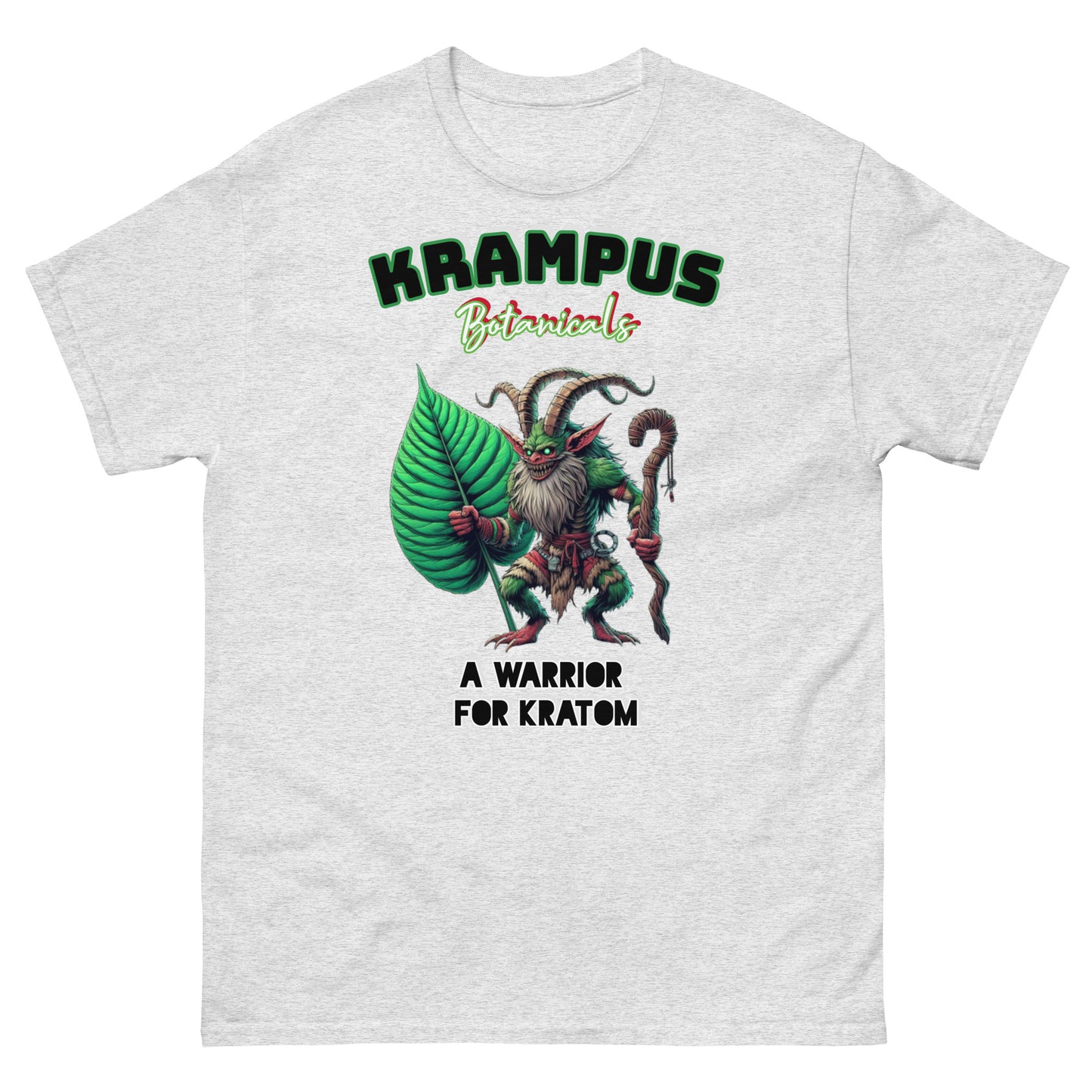 Krampus A Warrior For Kratom T-shirt | Kratom Warrior Tee | Krampus Botanicals Edition