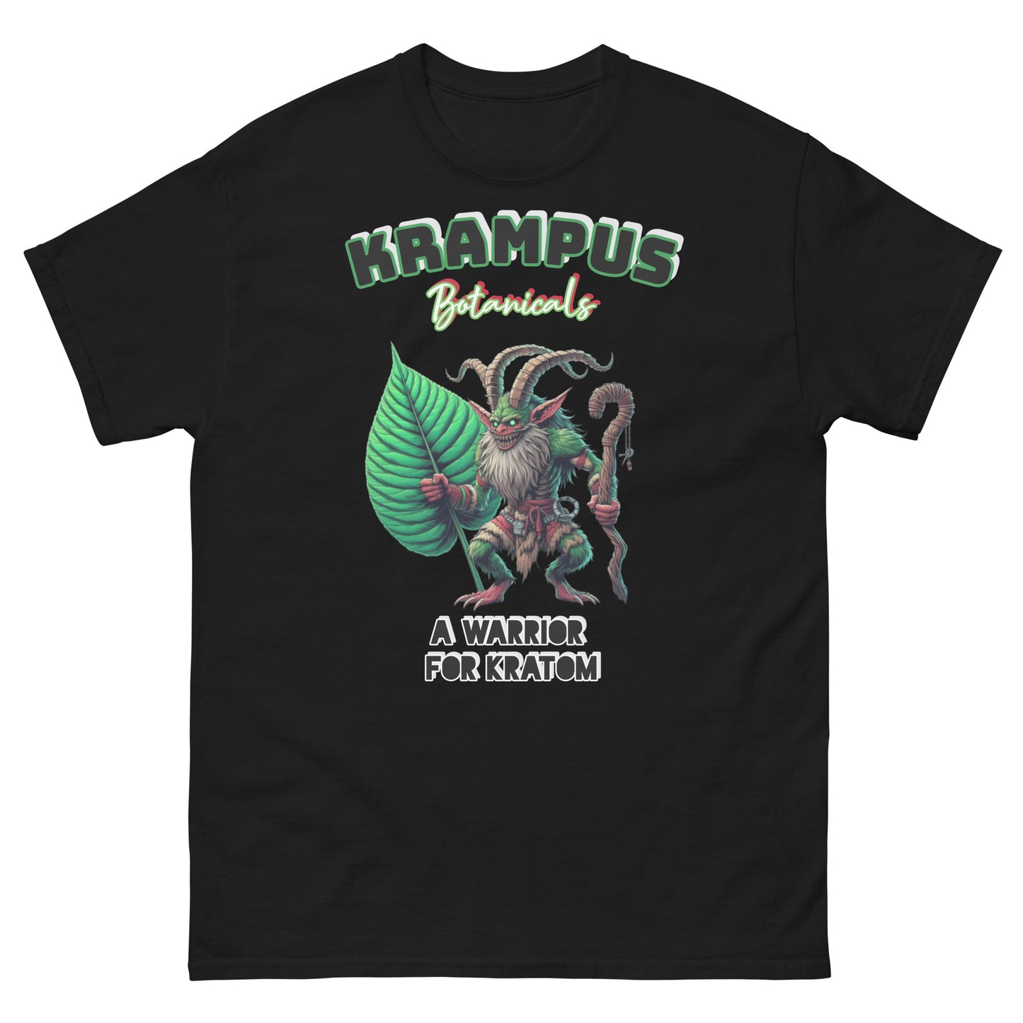 Krampus A Warrior For Kratom T-shirt | Kratom Warrior Tee | Krampus Botanicals Edition
