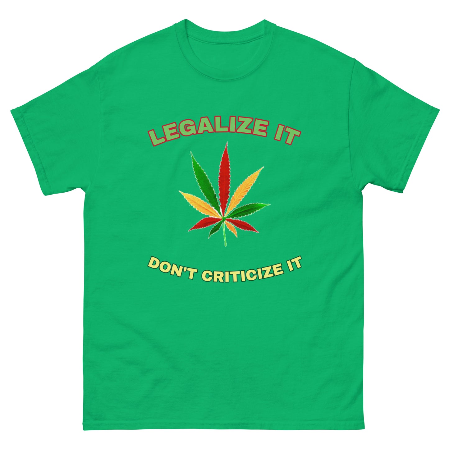 Weed T-Shirt Mens | 'Legalize It, Don't Criticize It' | Cannabis Tee Shirts