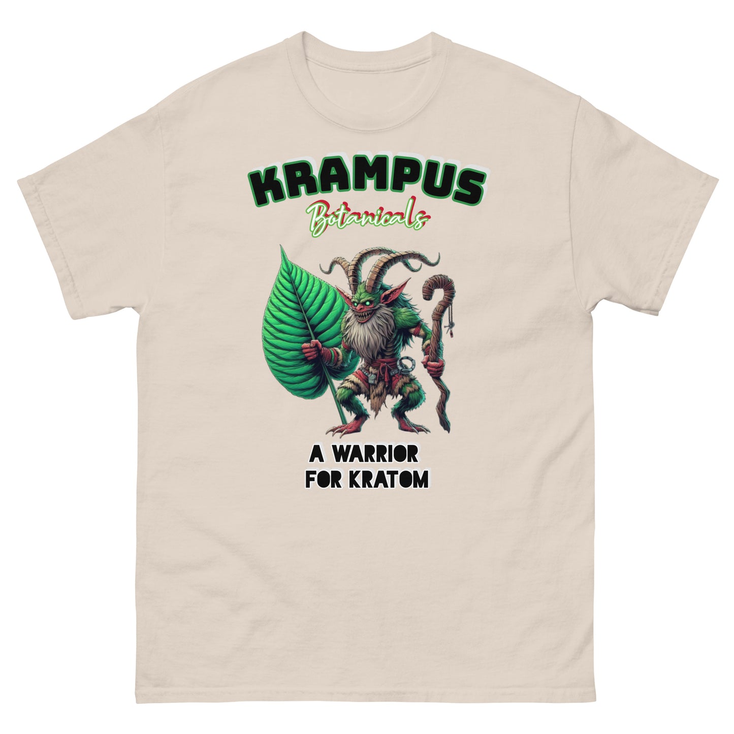 Krampus A Warrior For Kratom T-shirt | Kratom Warrior Tee | Krampus Botanicals Edition