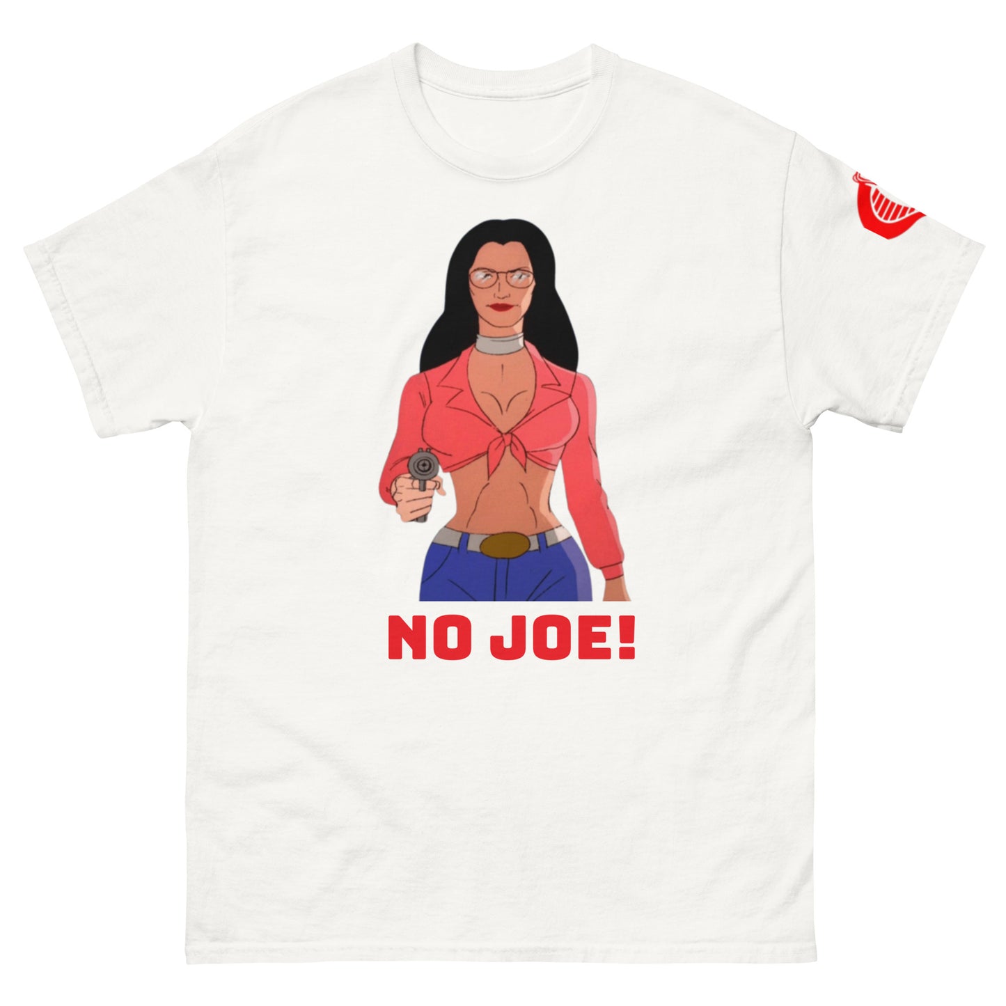 Baroness NO JOE! Unisex Classic Tee w/ Cobra Command Logo on Left Sleeve