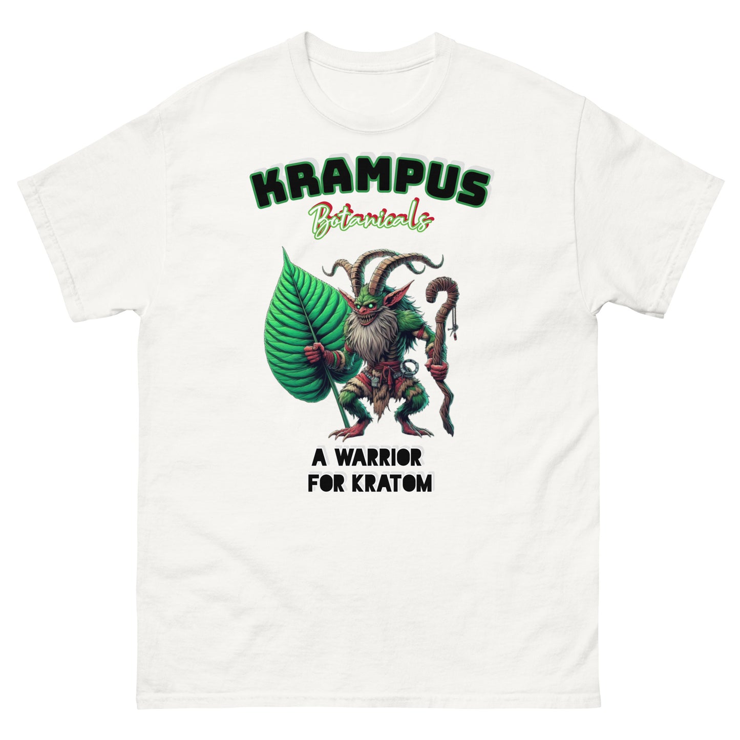 Krampus A Warrior For Kratom T-shirt | Kratom Warrior Tee | Krampus Botanicals Edition