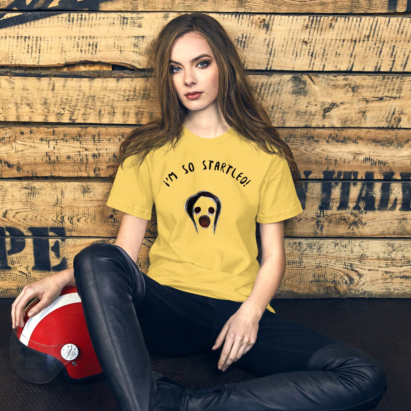 'I'm So Startled!' | Custom Horror T-Shirt for Men & Women | Unisex Classic Tee