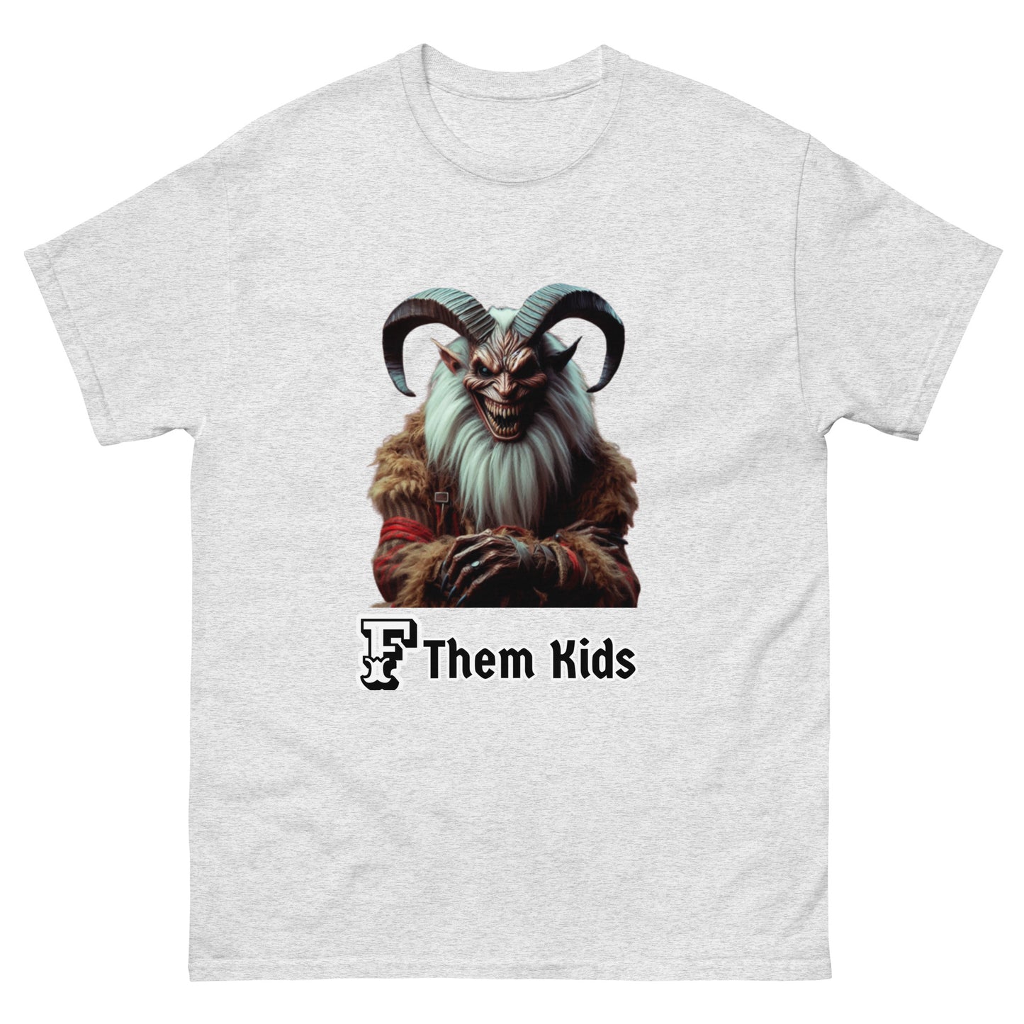 F Them Kids: Krampus Unisex Classic Tee (multiple colors & sizes) Funny Shirts