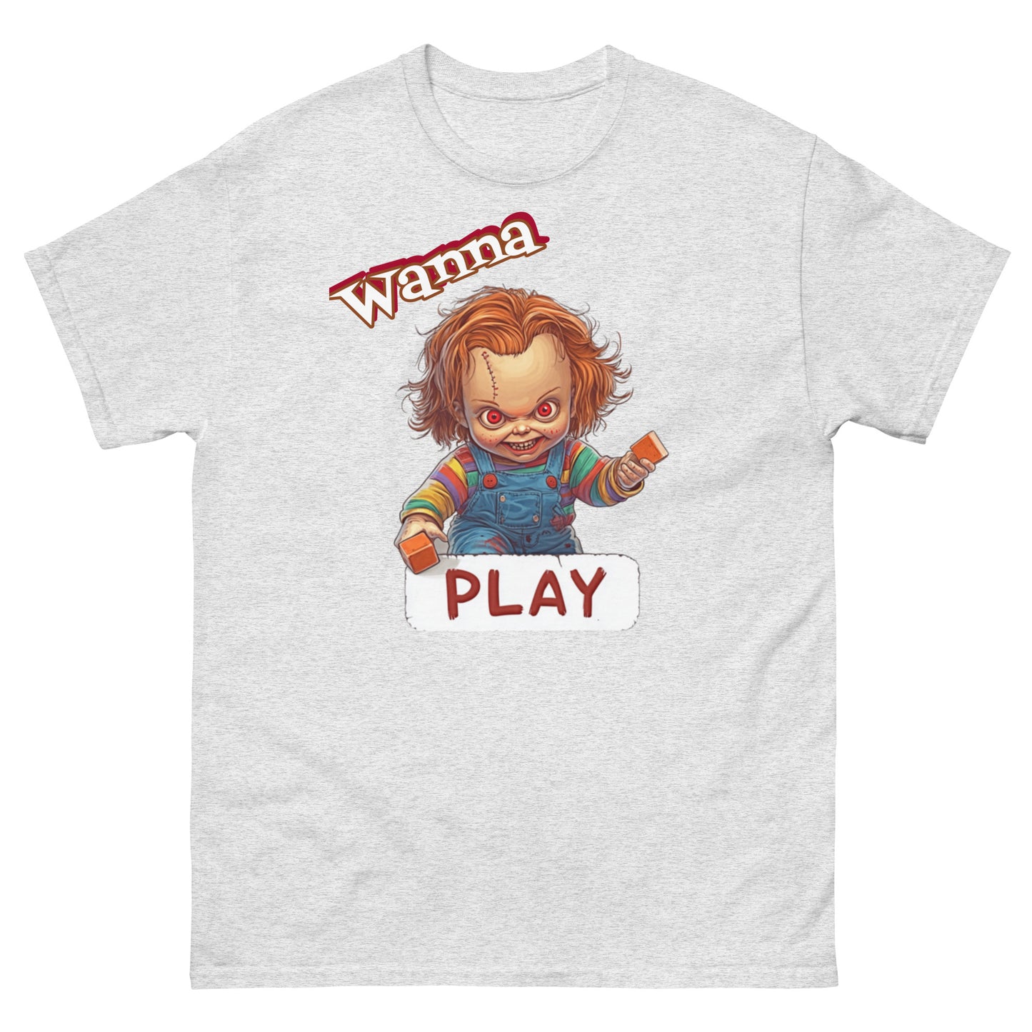 Chucky T-Shirt 'Wanna Play' Custom Horror Tees Little Chucky