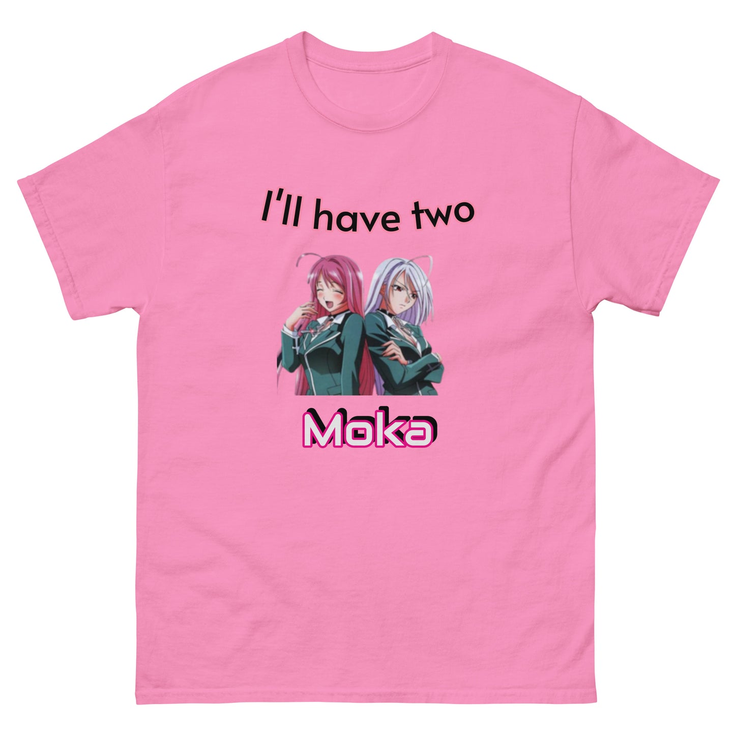 Moka T-Shirt 'I'll have two Moka' | Moka Akashiya Classic Tee Rosario + Vampire Anime Tees