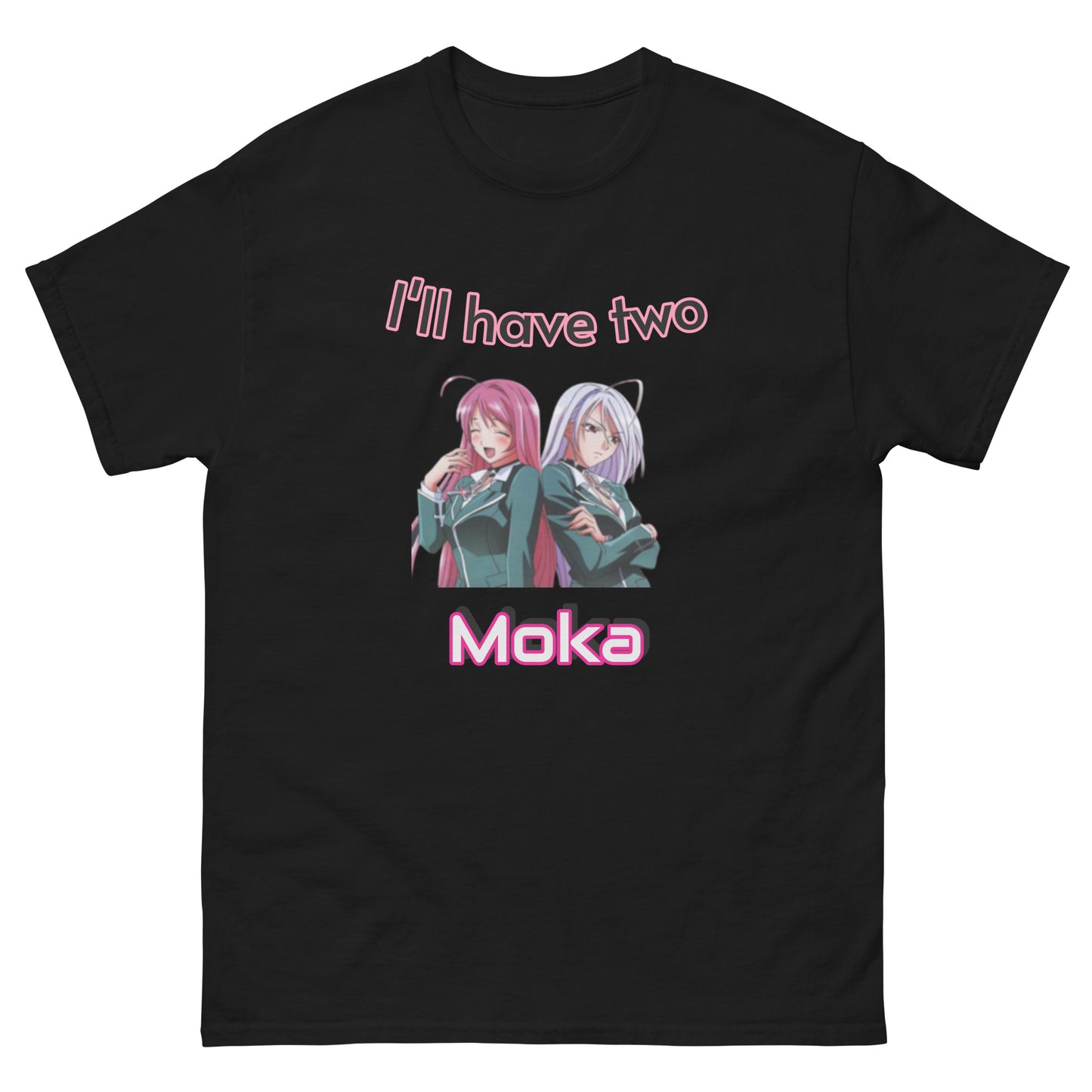 Moka T-Shirt 'I'll have two Moka' | Moka Akashiya Classic Tee Rosario + Vampire Anime Tees