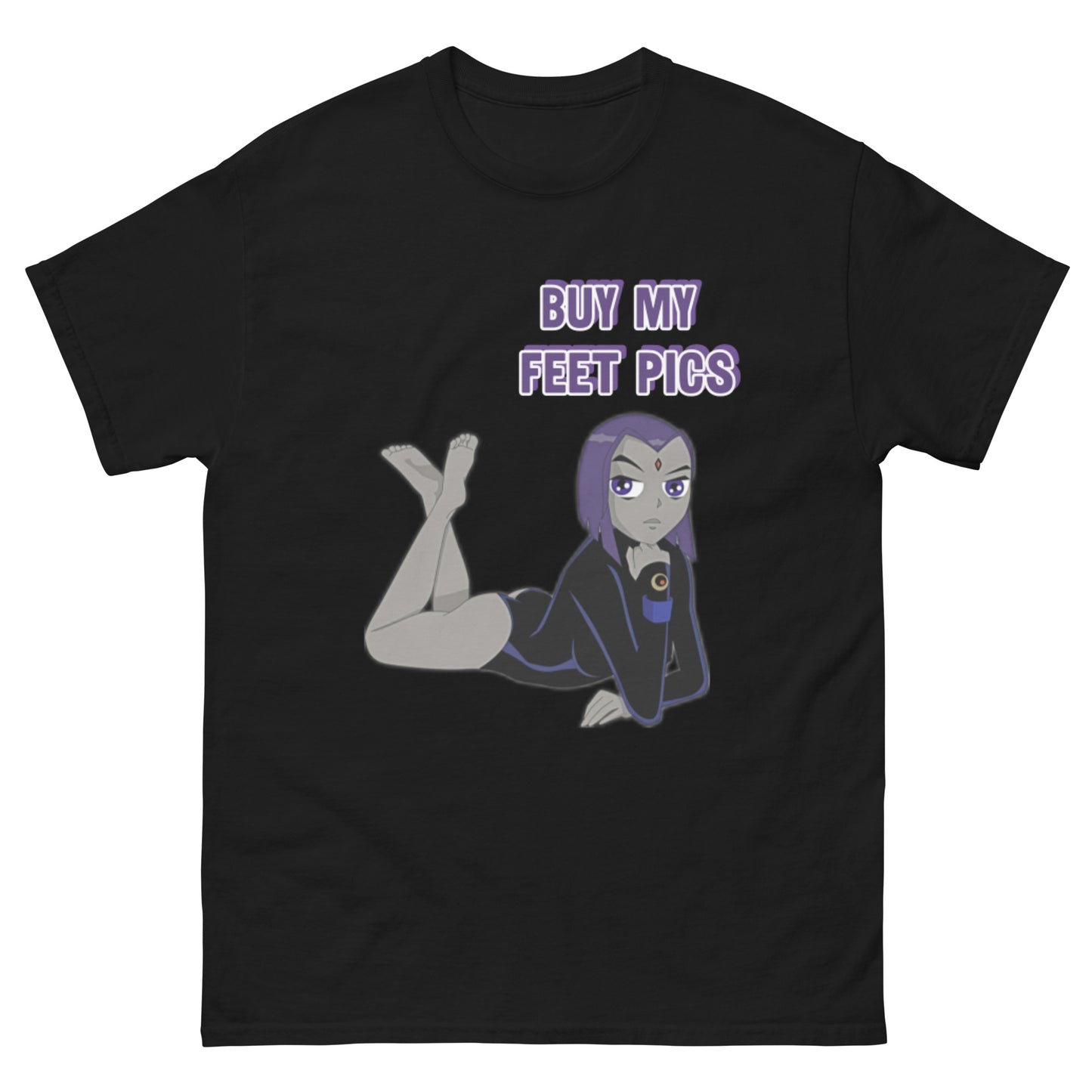 'Buy My Feet Pics' Raven Teen Titans T-shirt | Raven Tee DC Comics