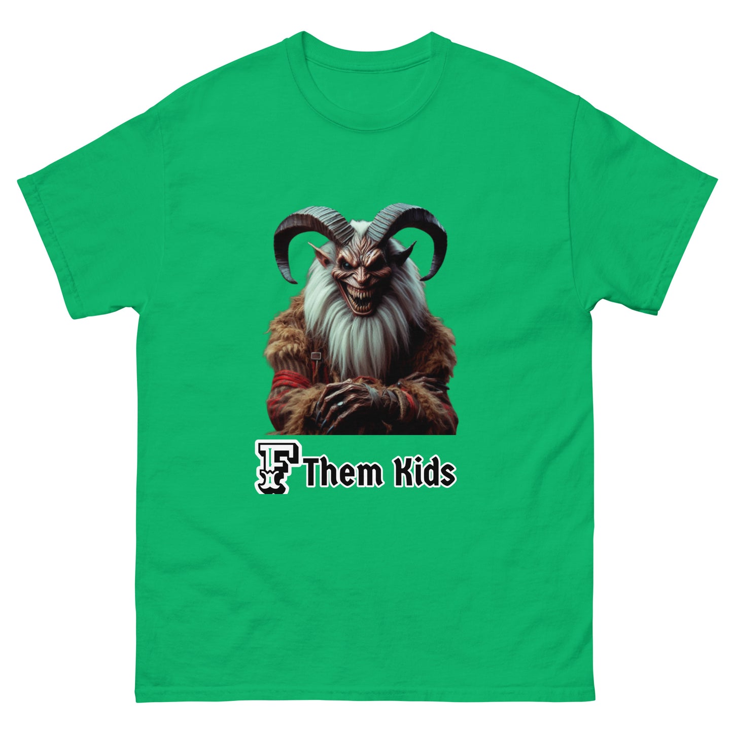 F Them Kids: Krampus Unisex Classic Tee (multiple colors & sizes) Funny Shirts