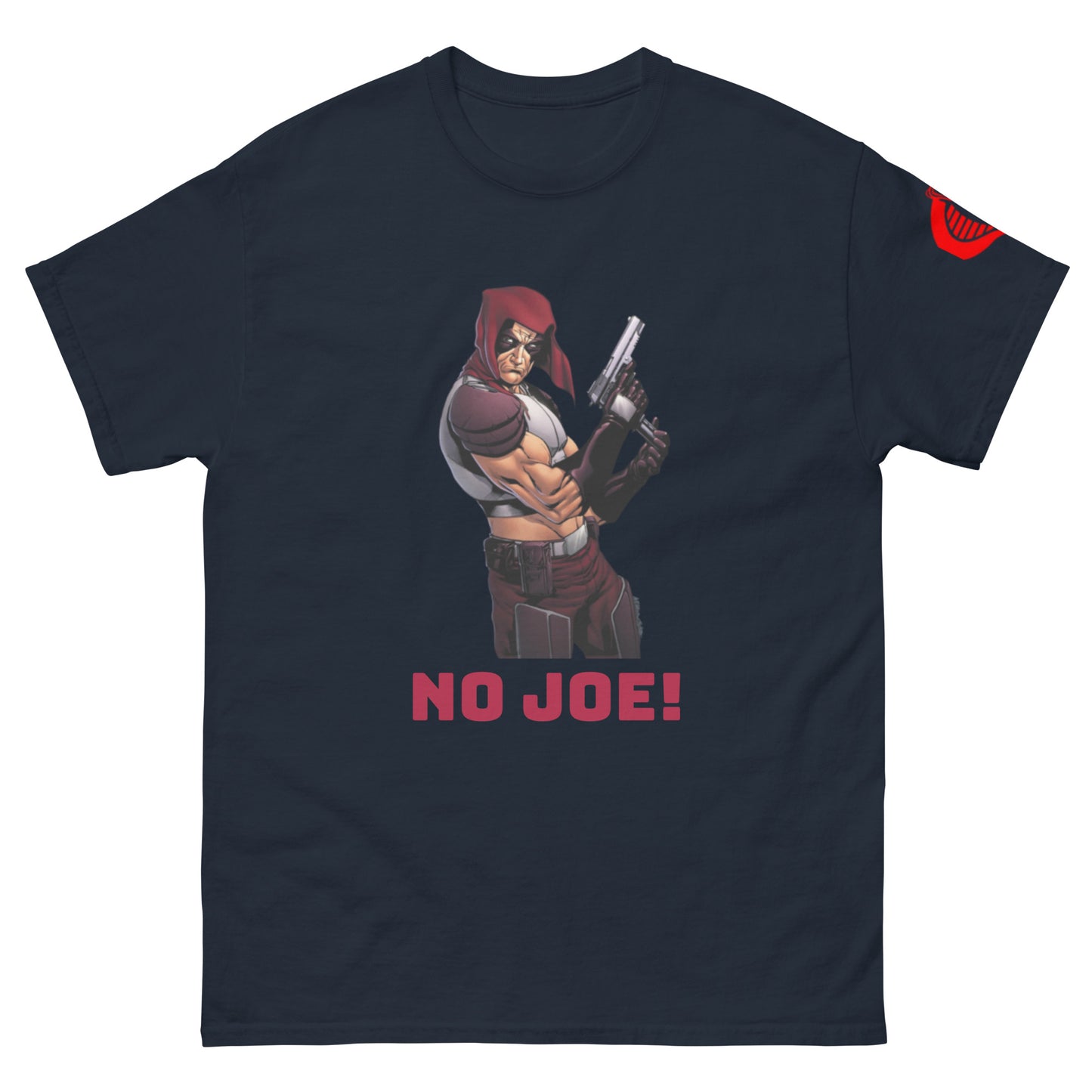 Zartan (GI Joe) NO JOE! Unisex Classic Tee w/ Cobra Command Logo on Left Sleeve