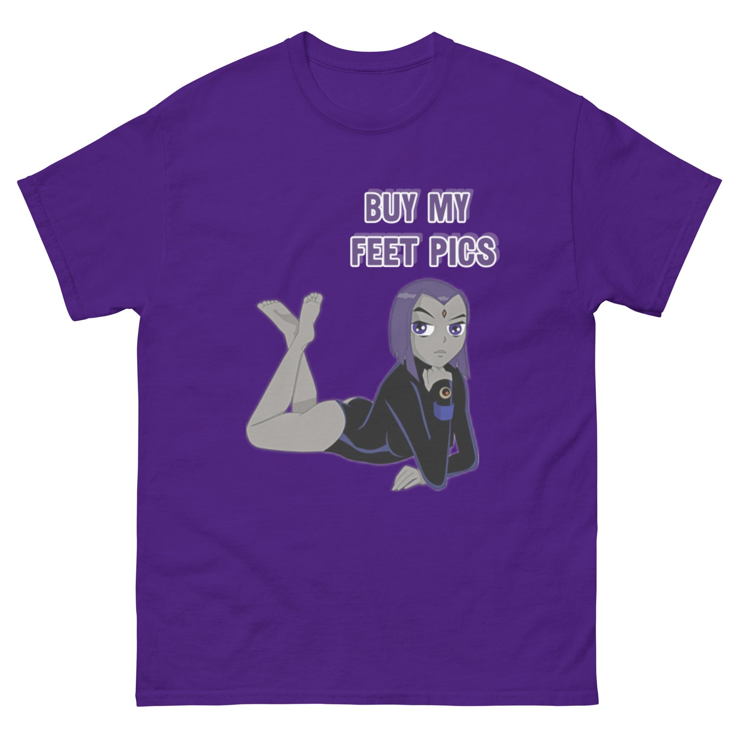 'Buy My Feet Pics' Raven Teen Titans T-shirt | Raven Tee DC Comics