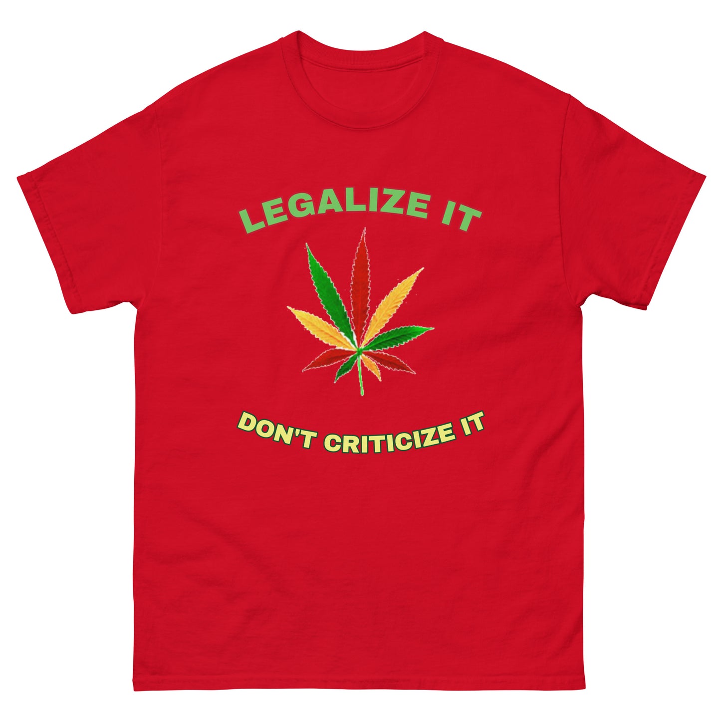 Weed T-Shirt Mens | 'Legalize It, Don't Criticize It' | Cannabis Tee Shirts