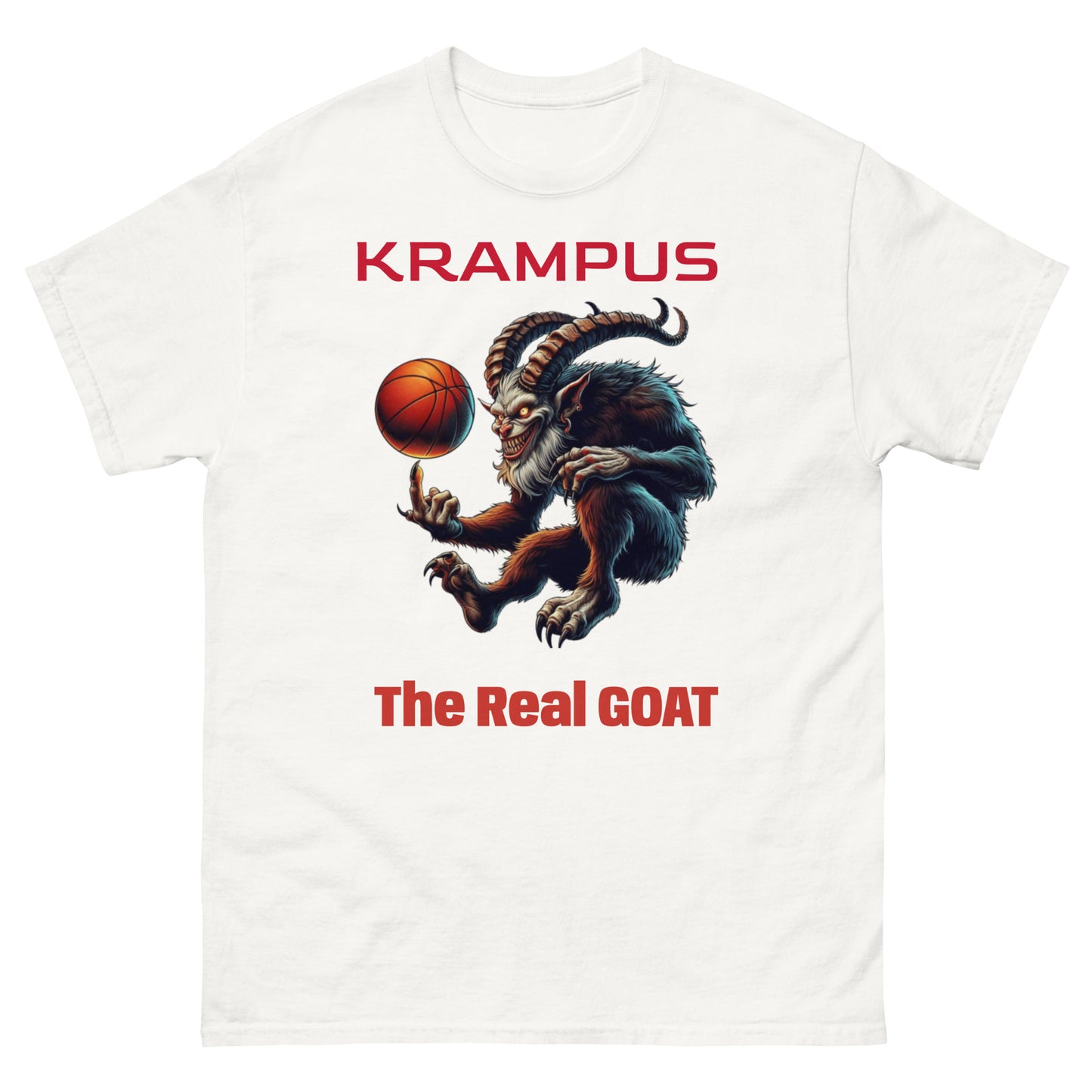 KRAMPUS: The Real GOAT Unisex Classic Tee (multiple colors & sizes) Funny Shirts