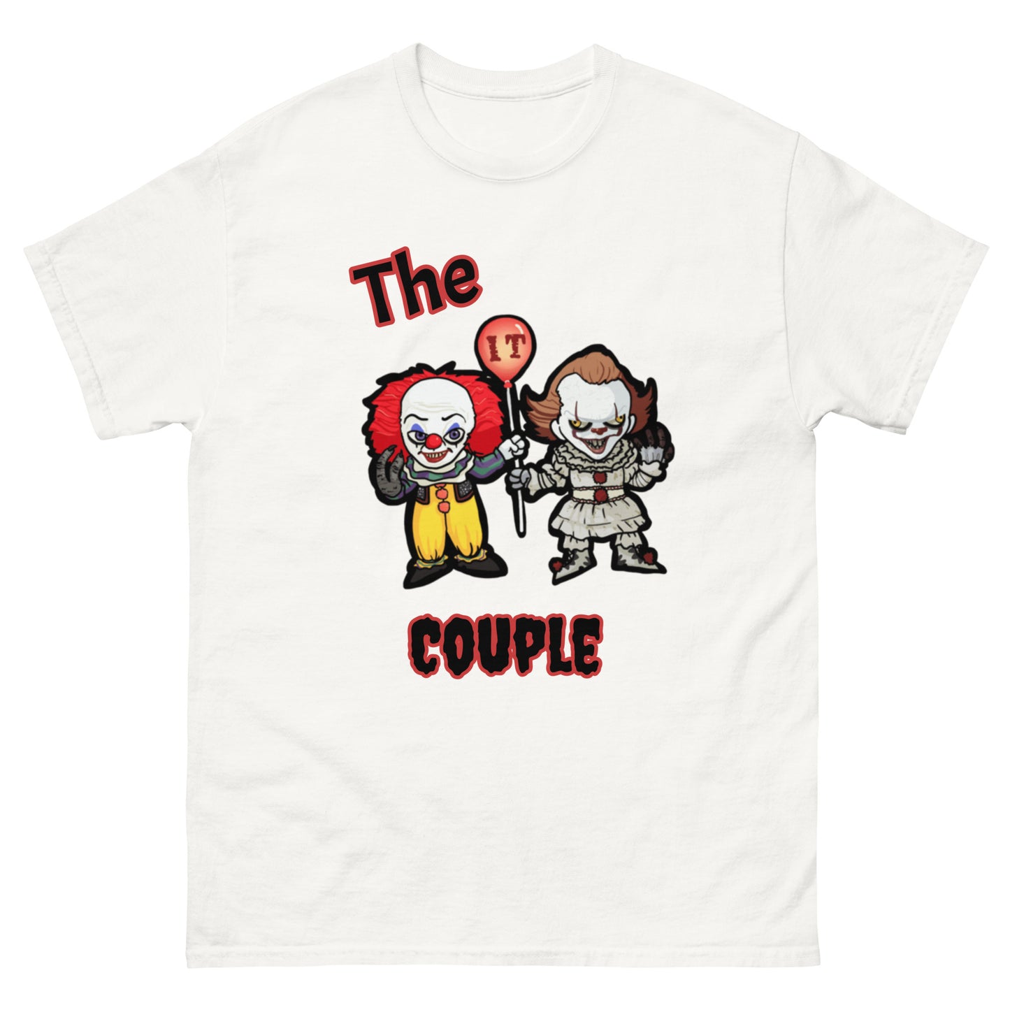 Pennywise the Clowns: The IT Couple Unisex Classic T-shirt | Custom Horror Tees