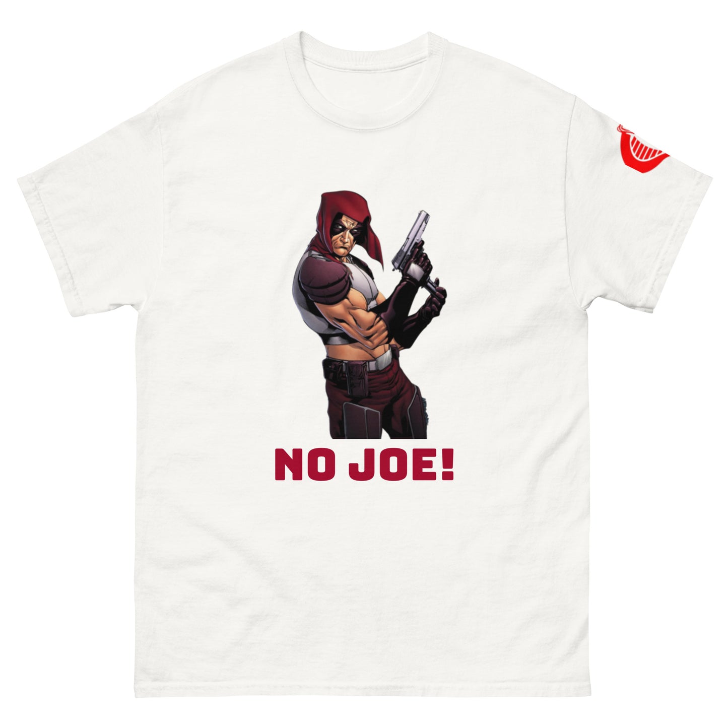 Zartan (GI Joe) NO JOE! Unisex Classic Tee w/ Cobra Command Logo on Left Sleeve