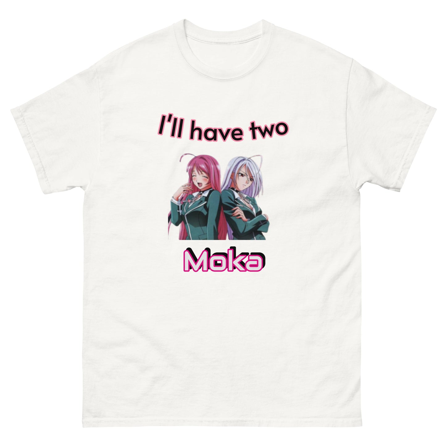 Moka T-Shirt 'I'll have two Moka' | Moka Akashiya Classic Tee Rosario + Vampire Anime Tees