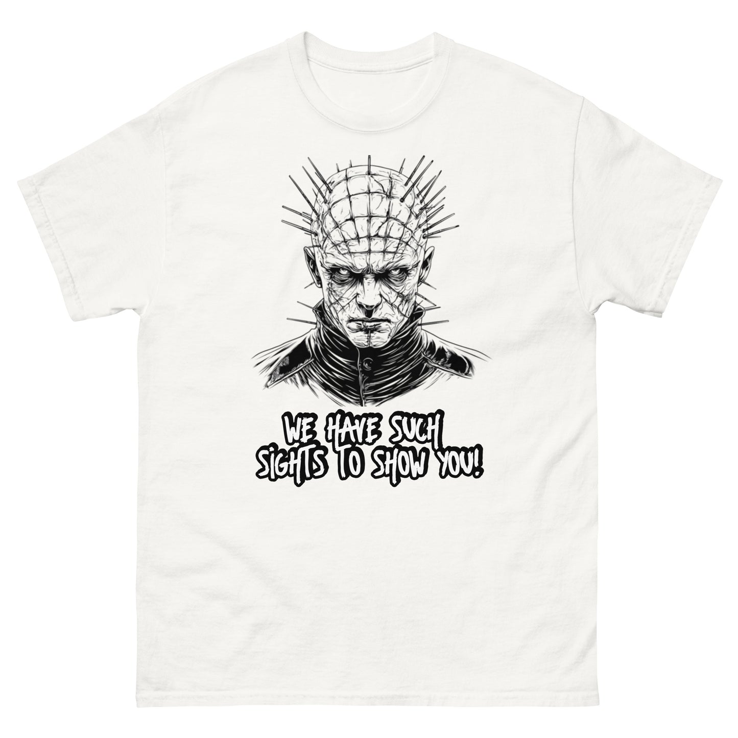 Pinhead T-Shirt 'We Have Such Sights to Show You' Hellraiser Tee for Horror Fans