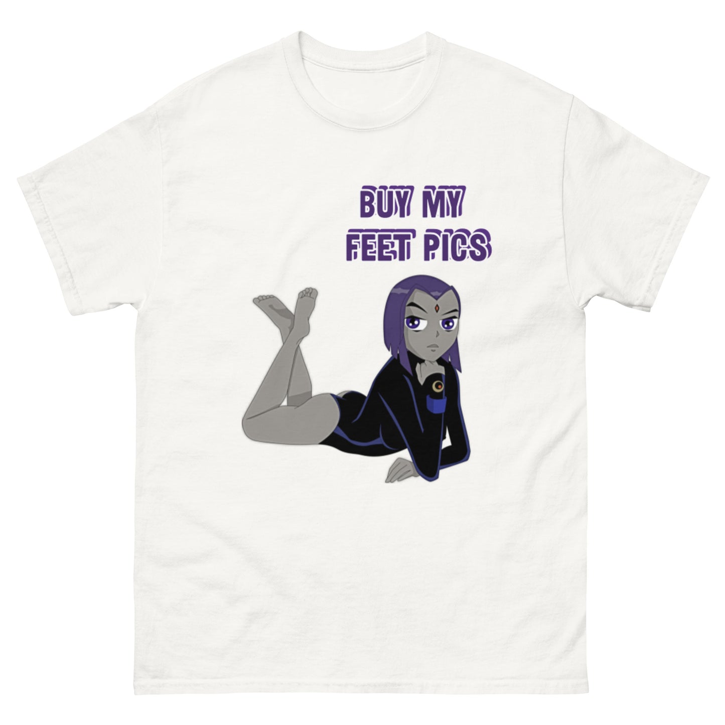 'Buy My Feet Pics' Raven Teen Titans T-shirt | Raven Tee DC Comics