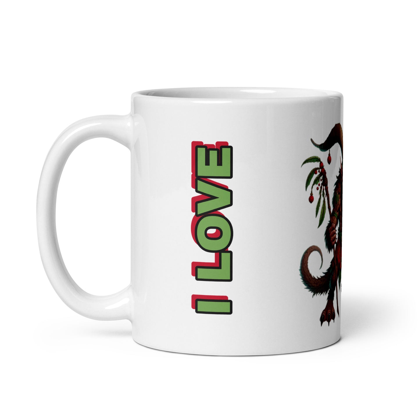 Krampus 'I Love Kratom' Coffee Cup – The Perfect Blend of Flavor & Fun!